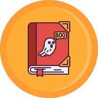 Spooky Line Filled Icon vector