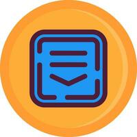 Drop down list Line Filled Icon vector