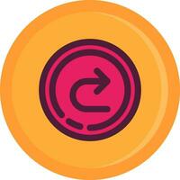 Forward Line Filled Icon vector