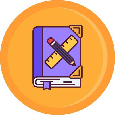 Art book Line Filled Icon