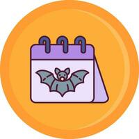 Demon Line Filled Icon vector