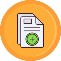 Add Line Filled Icon vector
