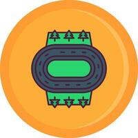 Limit Line Filled Icon vector