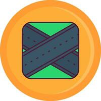 Overpass Line Filled Icon vector