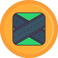 Overpass Line Filled Icon vector