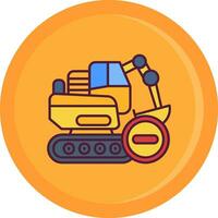 Construction Line Filled Icon vector