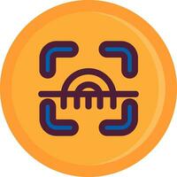 Scanner Line Filled Icon vector