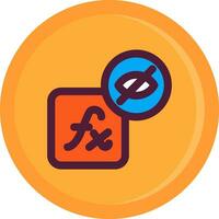 Hidden layer style Line Filled Icon vector