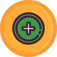 Add circle Line Filled Icon vector