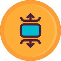 Carousel vertical Line Filled Icon vector