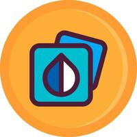 Image saturation Line Filled Icon vector