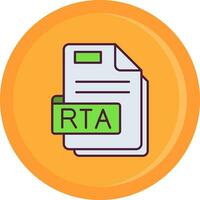 Rta Line Filled Icon vector