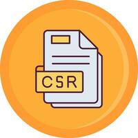 Csr Line Filled Icon vector