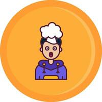 Exploding Line Filled Icon vector