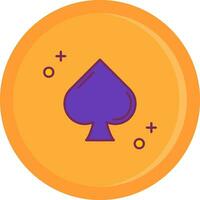 Spades Line Filled Icon vector