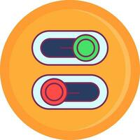 Switch Line Filled Icon vector