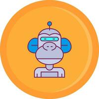 Robot Line Filled Icon vector