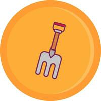 Fork Line Filled Icon vector