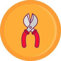 Scissors Line Filled Icon vector