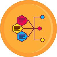 Index Line Filled Icon vector