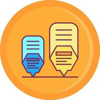 Infographic elements Line Filled Icon vector