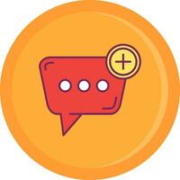 New message Line Filled Icon vector