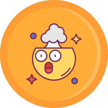 Exploding Line Filled Icon vector