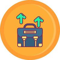 Career path Line Filled Icon vector