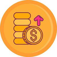 Profits Line Filled Icon vector