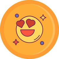 In love Line Filled Icon vector
