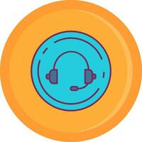 Music Line Filled Icon vector