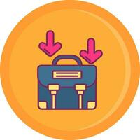 Career path Line Filled Icon vector