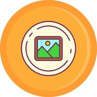 Image Line Filled Icon vector