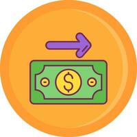 Payment Line Filled Icon vector