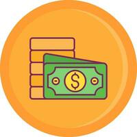 Currency Line Filled Icon vector