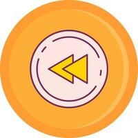 Fast forward Line Filled Icon vector