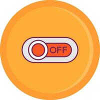 Off Line Filled Icon vector