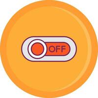 Off Line Filled Icon vector