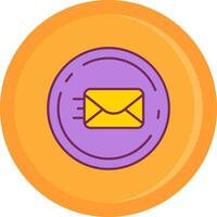 Send Line Filled Icon vector