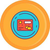 Pay Line Filled Icon vector