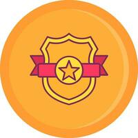 Shield Line Filled Icon vector