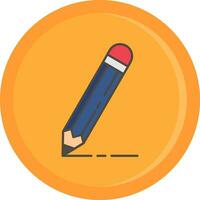 Pencil Line Filled Icon vector