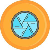 Shutter Line Filled Icon vector