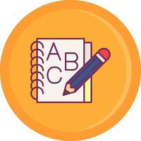 Notebook Line Filled Icon vector