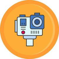 Action camera Line Filled Icon vector