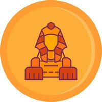 Sphinx Line Filled Icon vector