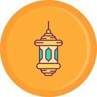 Lantern Line Filled Icon vector