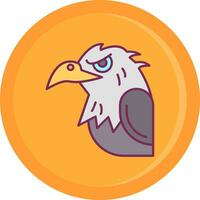 Eagle Line Filled Icon vector