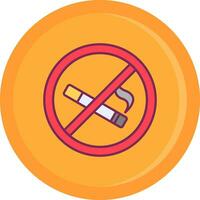 No smoking Line Filled Icon vector