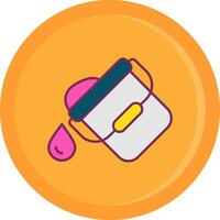 Paint bucket Line Filled Icon vector